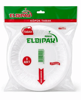 ELBİPAK KÖPÜK TABAK 8'Lİ KL*60