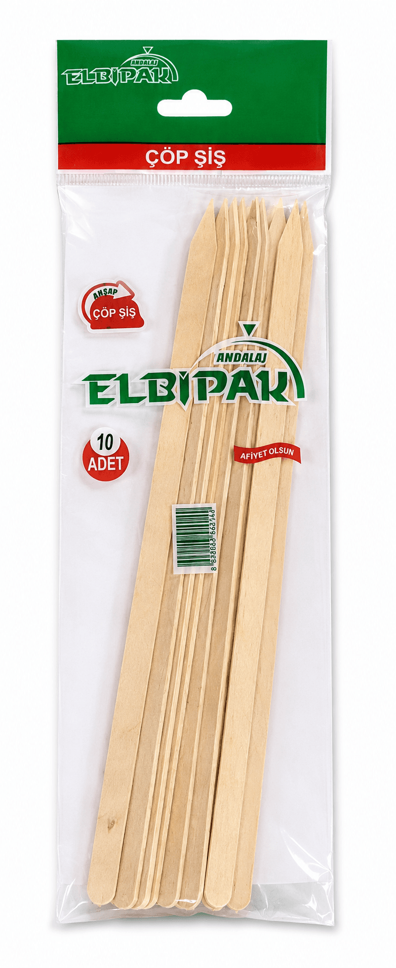 ELBİPAK ADANA ŞİŞ 10'LU KL*100