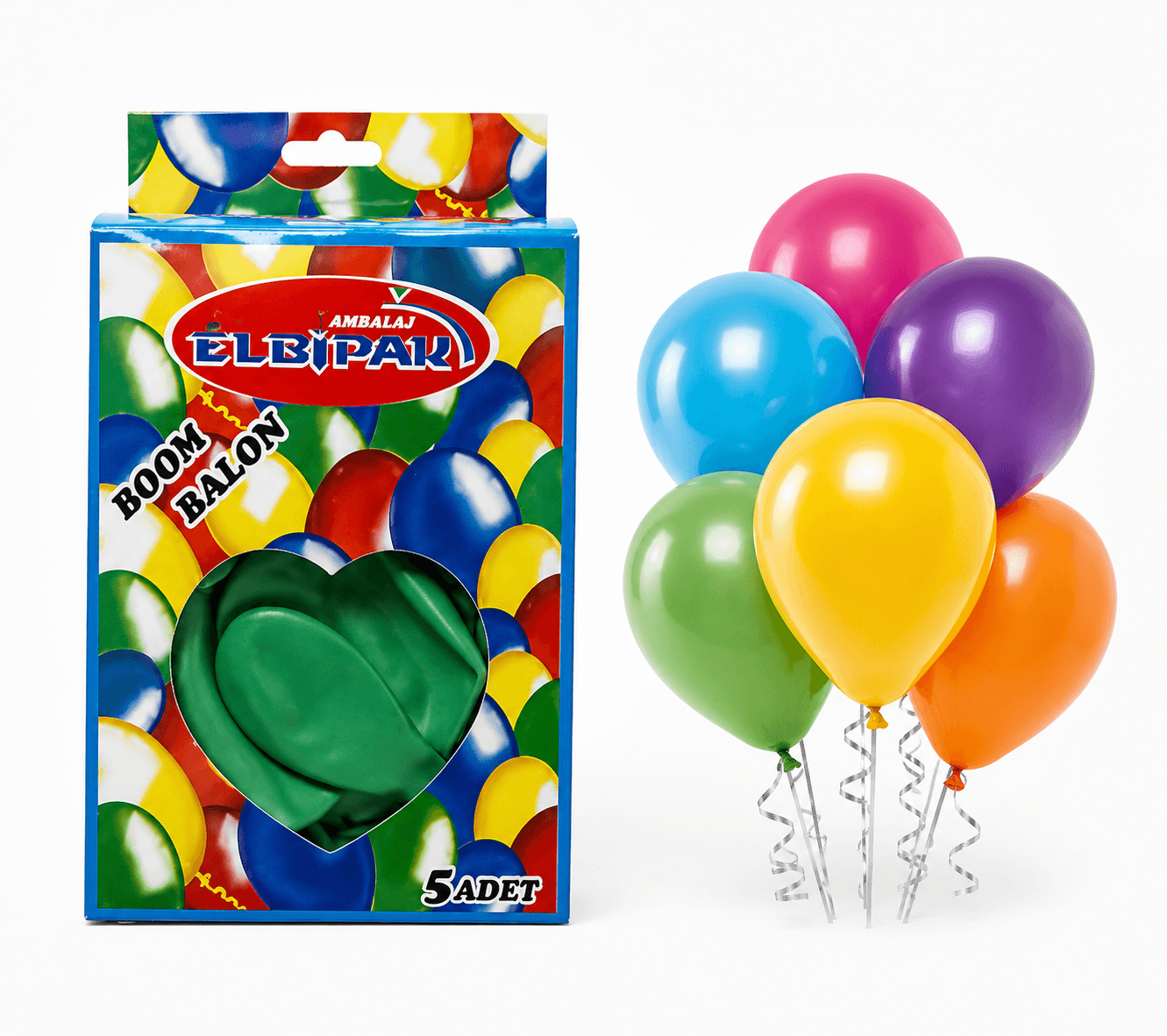ELBİPAK KUTULU BALON 5'Lİ KL*100