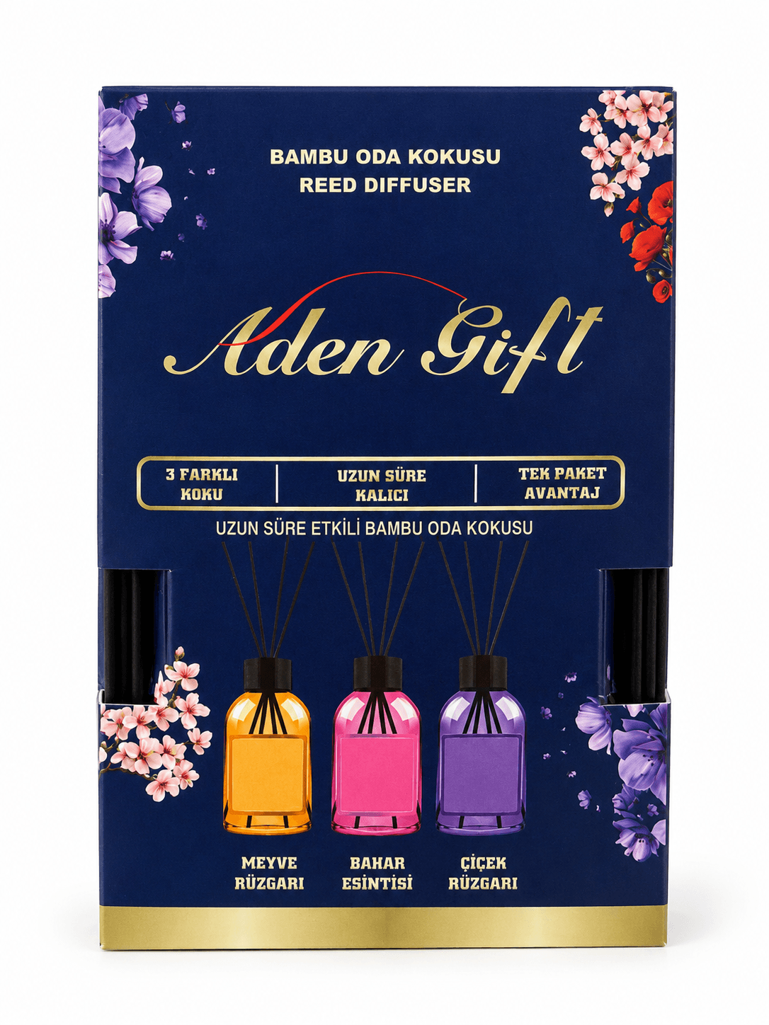 ADEN GİFT 3'LÜ BAMBU ODA KOKUSU