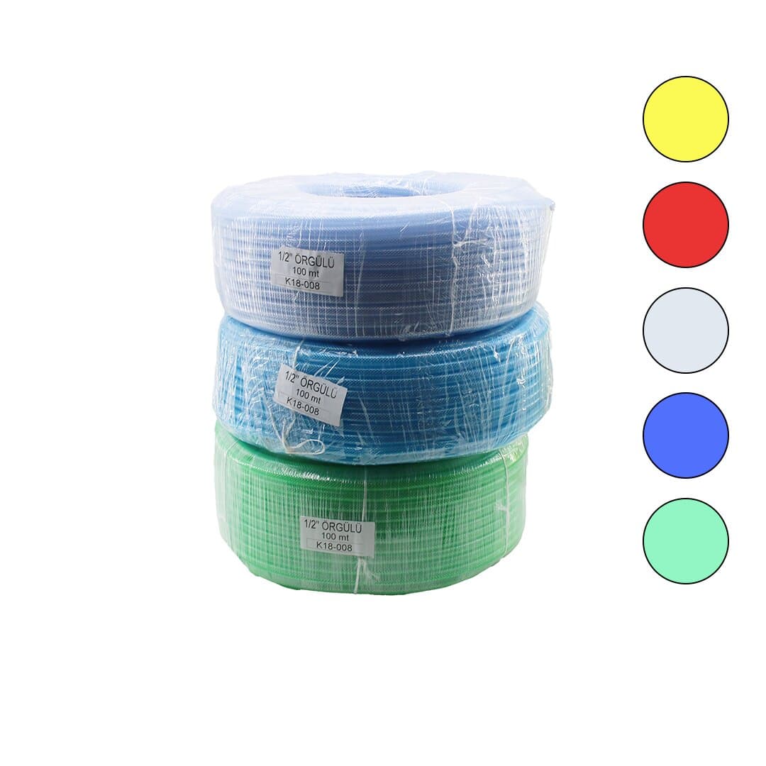 Örgülü Bahçe Hortumu 1/2" 50m